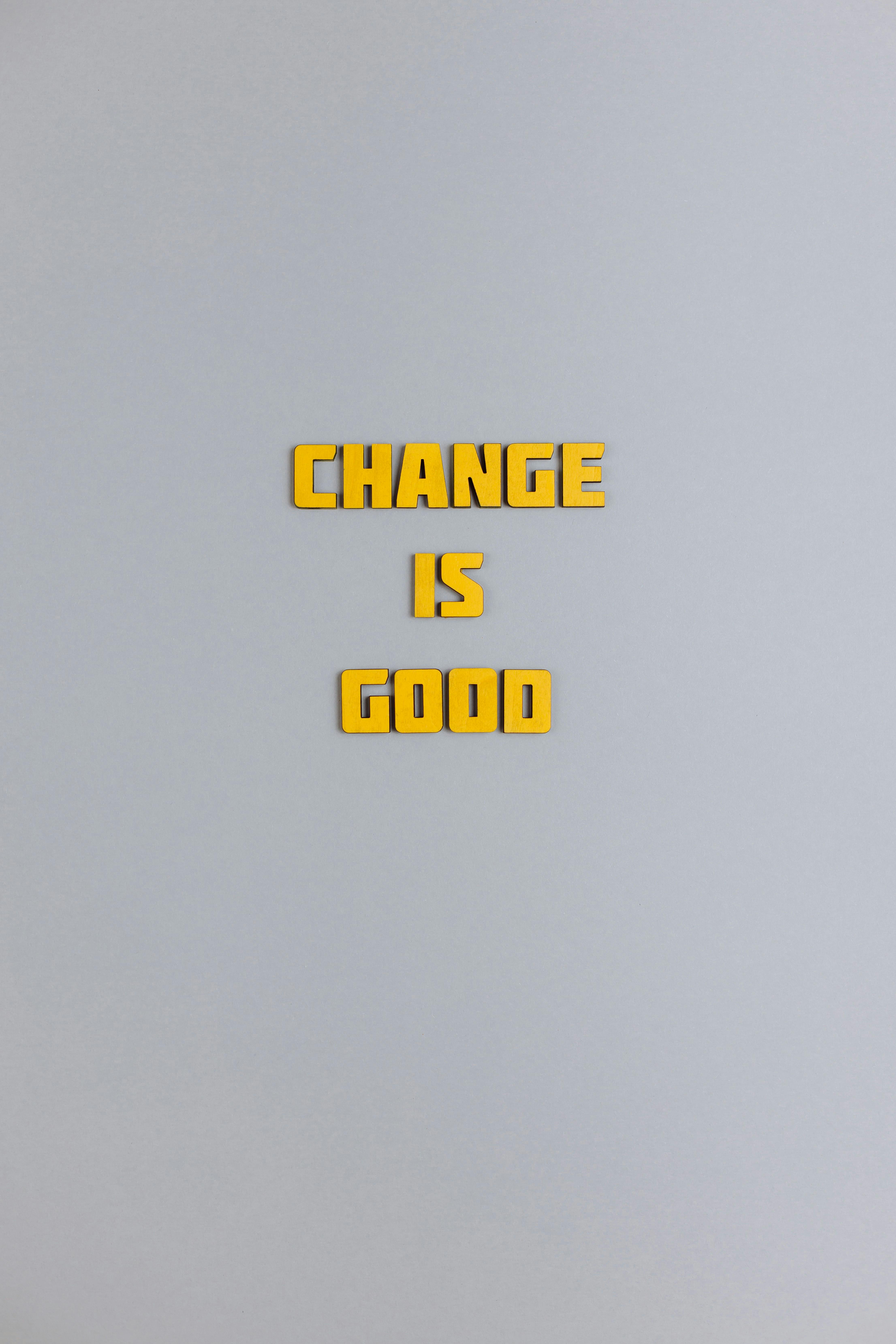 Change is good text representing transformation from traditional SEO to AI optimization